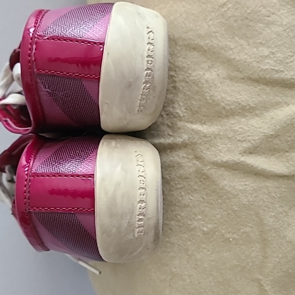 Authentic Raspberry Burberry Sneakers - Picture 2 of 4